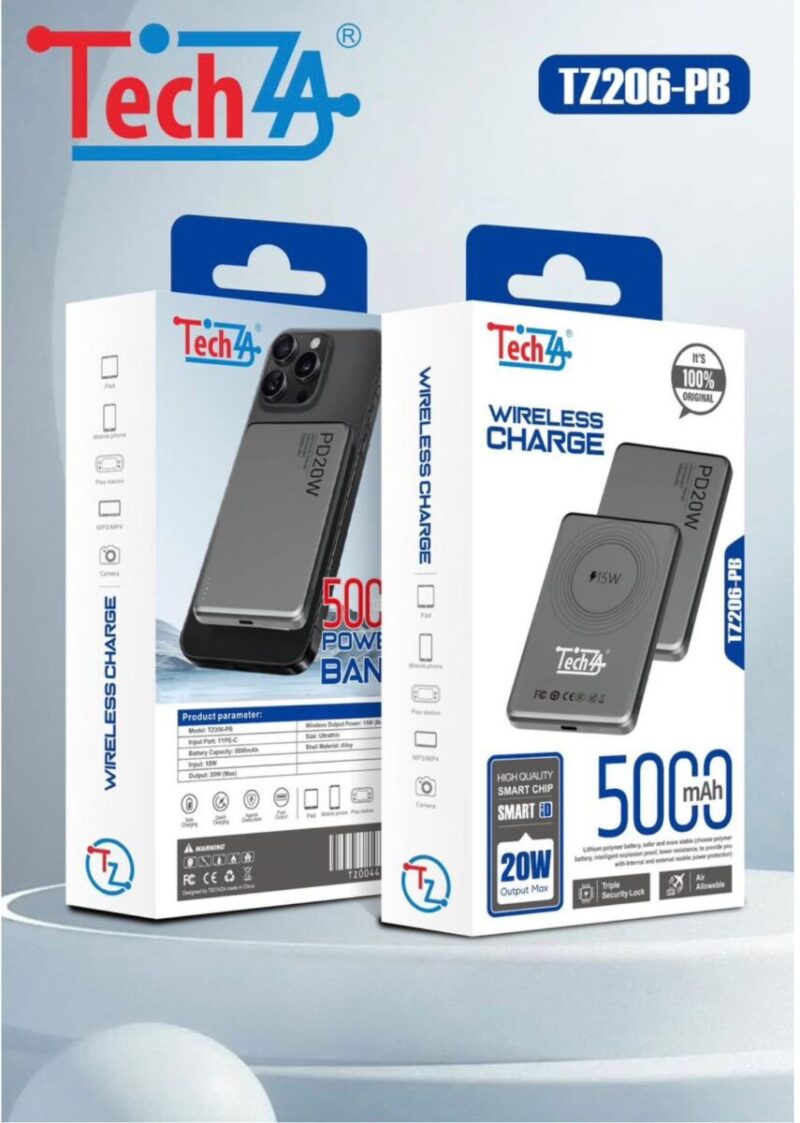 Tech4 TZ206-PB 50000mAh Magnetic Wireless Power Bank