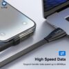 LITO 90° Transparent Type-C to Lightning Cable