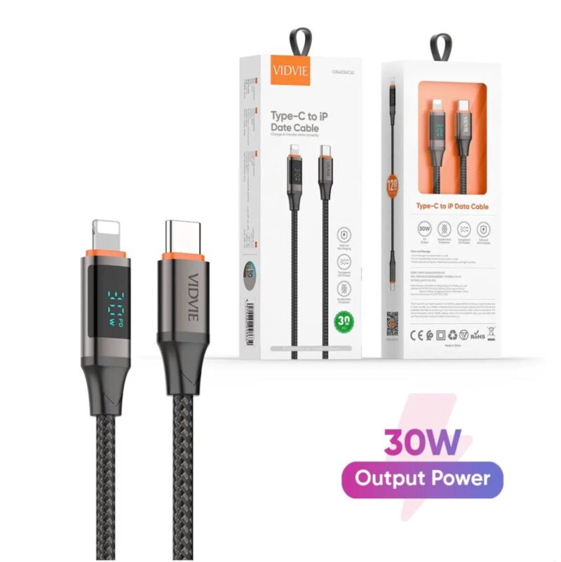 VIDVIE 30W Type-C to Lightning Cable