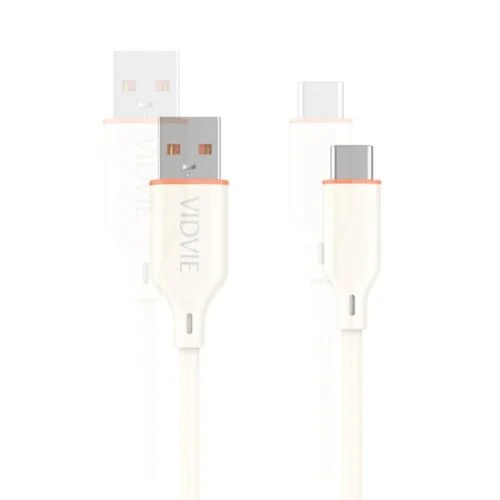VIDVIE CB4050T 3A Liquid Silicone USB to Type-C Fast Charging & Data Cable (100cm)