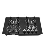 EliteChef 4-Burner Glass Top Gas Hob
