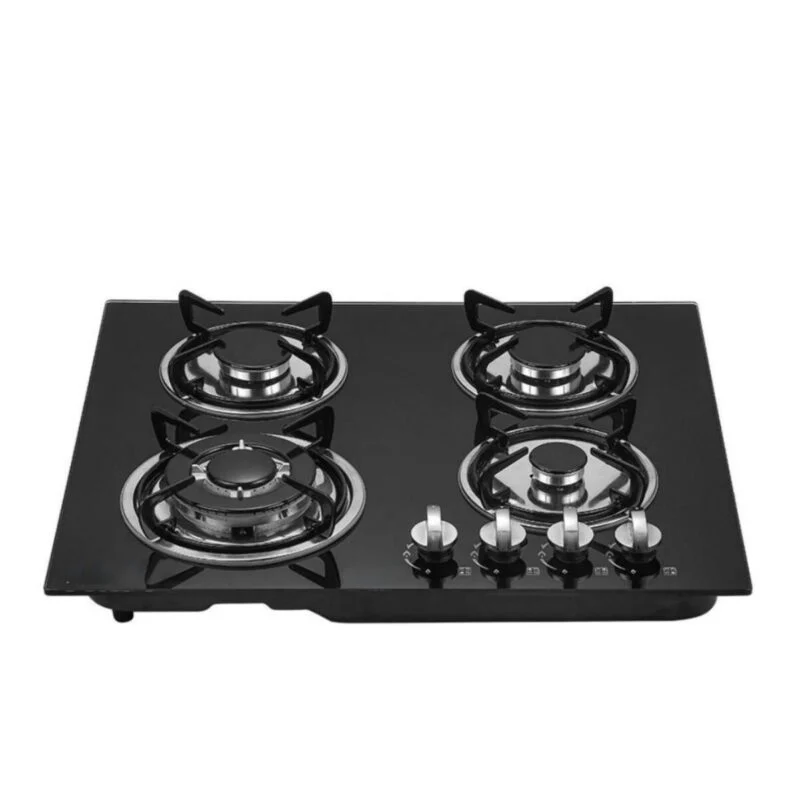 EliteChef 4-Burner Glass Top Gas Hob