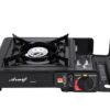 Portable Camping Stove with 4 Gas Bottles