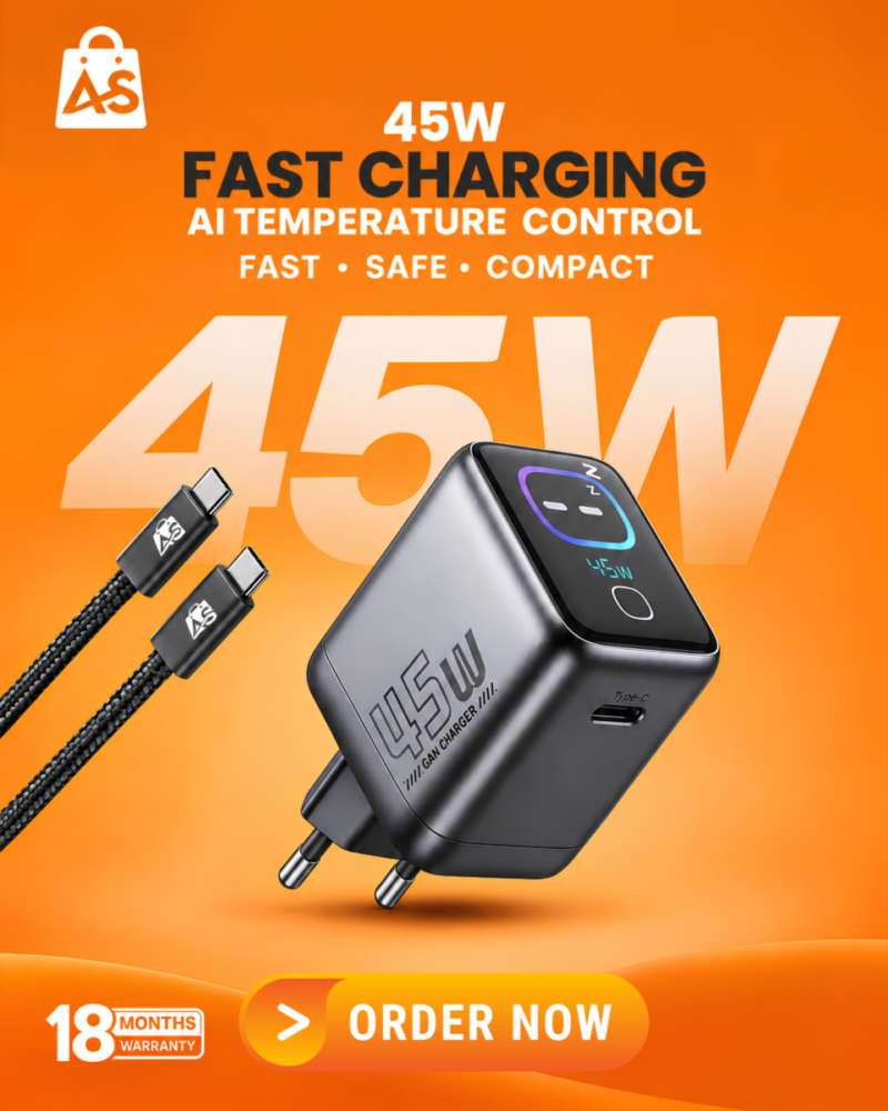 45 watt super fast charger.