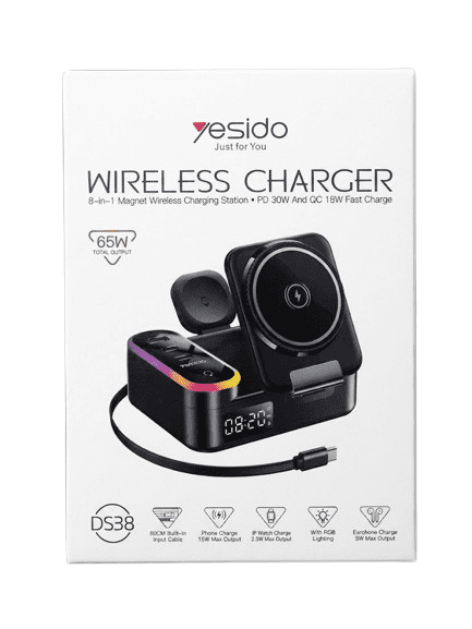 Yesido DS38 65W 8-in-1 Magnetic Wireless Charger